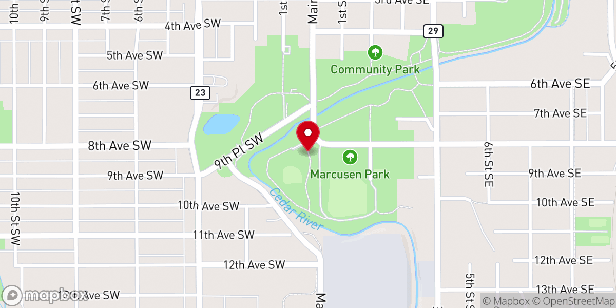 Map showing location of Lafayette Park