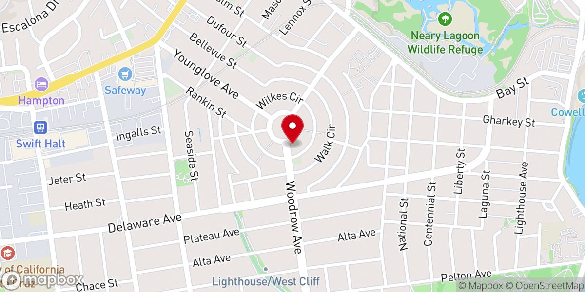 Map showing location of Garfield Park Christian Church