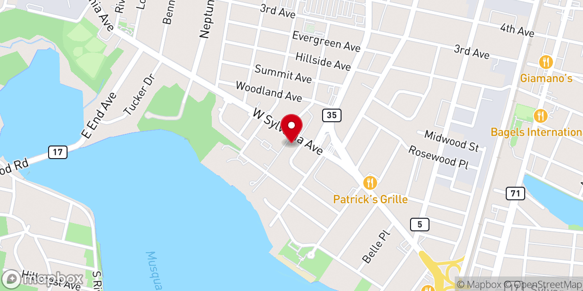 Map showing location of New Bethel Church