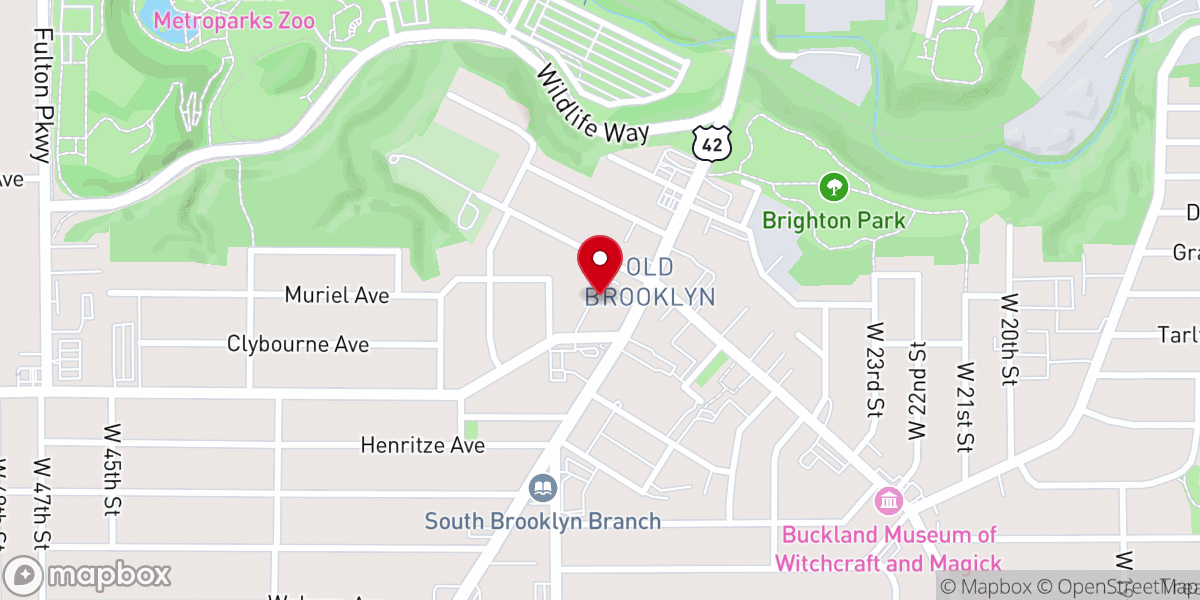 Map showing location of Pearl Road United Methodist