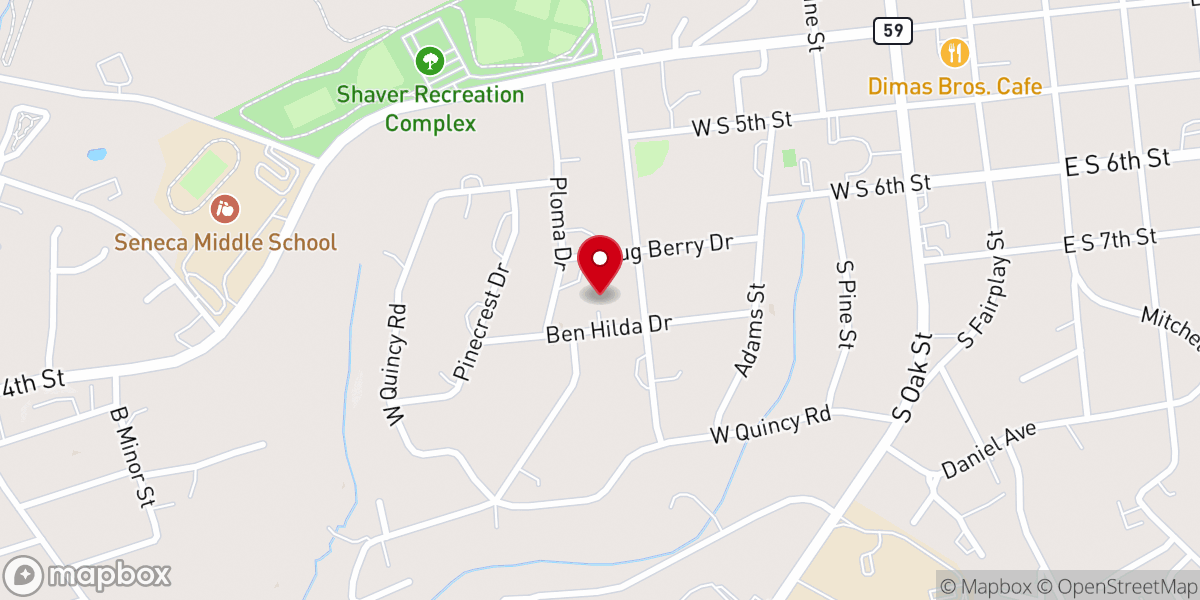 Map showing location of Saint Mark Child Development Center