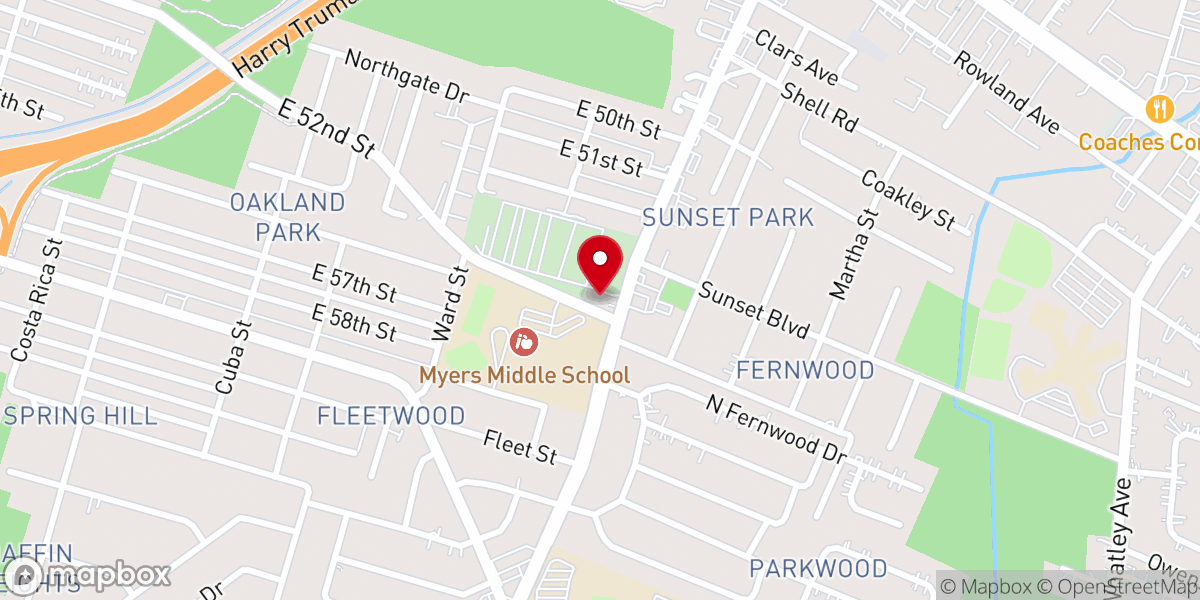 Map showing location of Wilmington Missionary Baptist Church