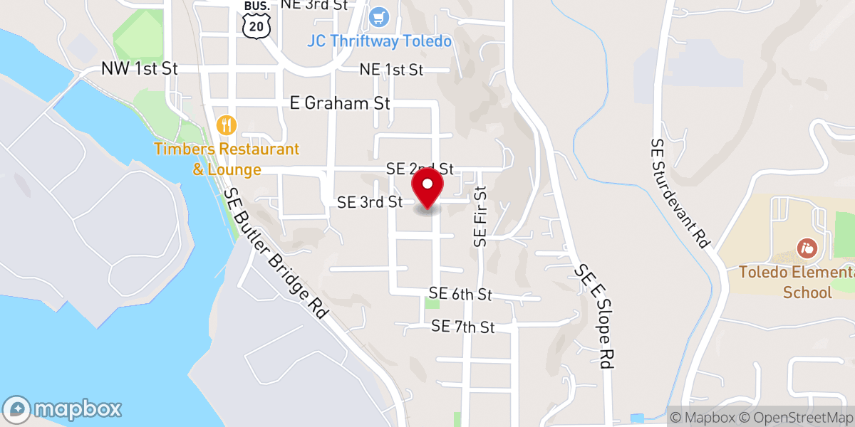 Map showing location of Calvary Chapel Pentecostal Churchof God