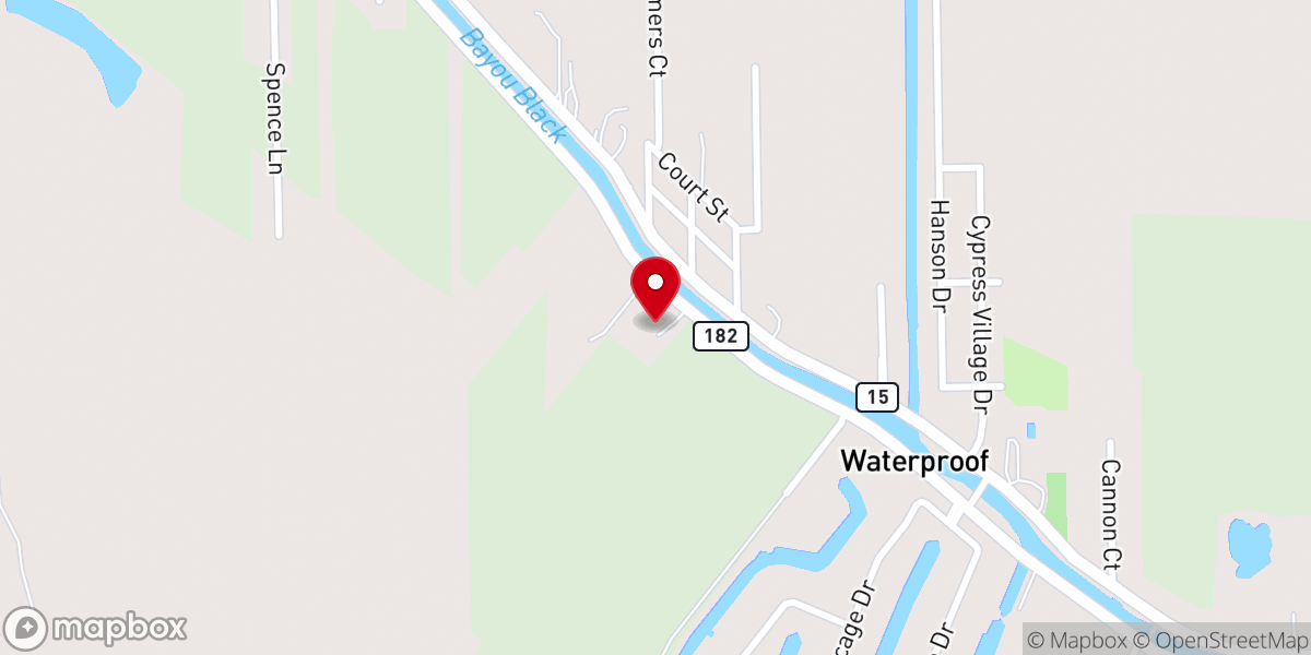 Map showing location of St Luke Baptist Church