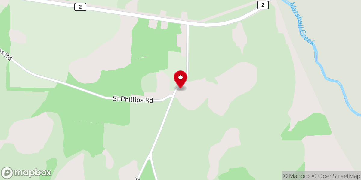 Map showing location of Saint Phillips Church