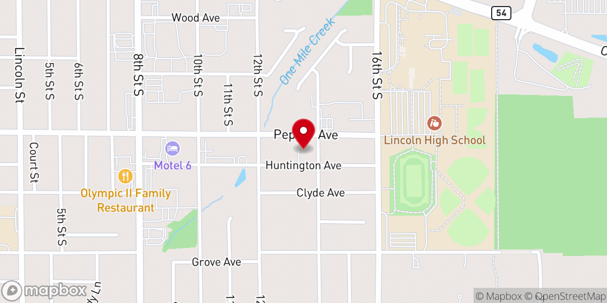 Map showing location of Annointing Oil Faith Church
