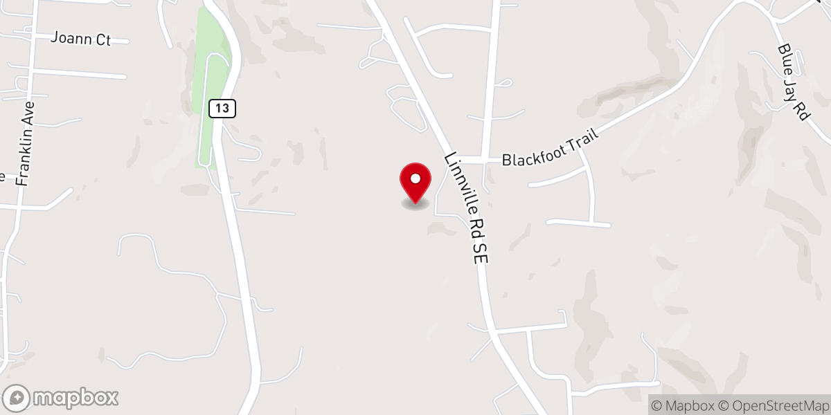 Map showing location of Seventh Day Adventist Church
