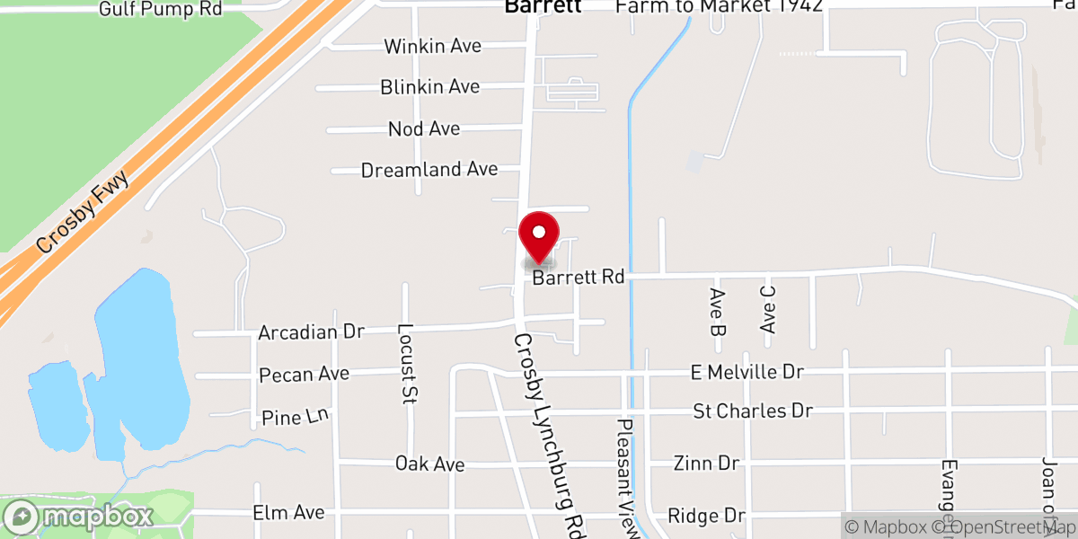 Map showing location of St. Martin De Porres Church