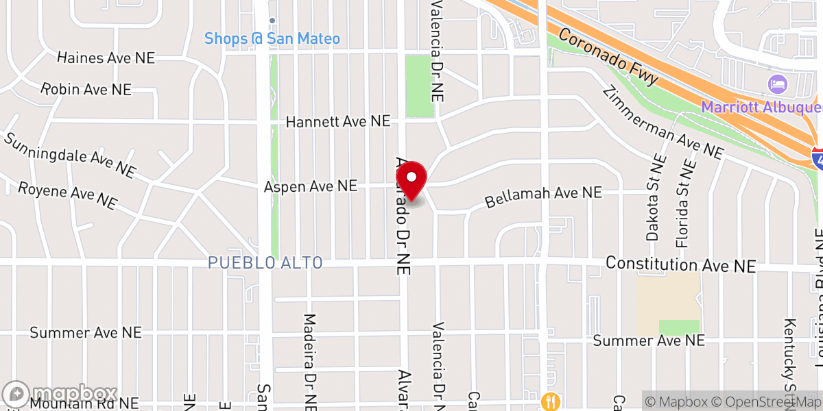 Map showing location of Neighborhood Church