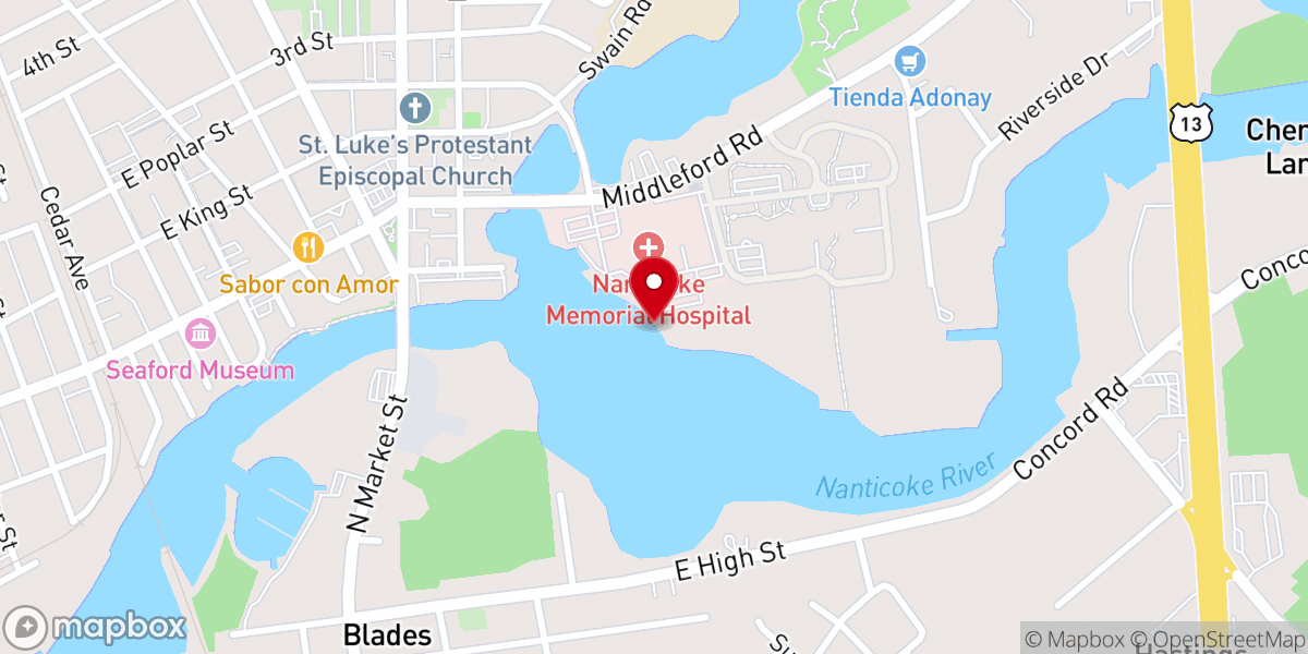 Map showing location of Encounter Praize and Worship Center Inc