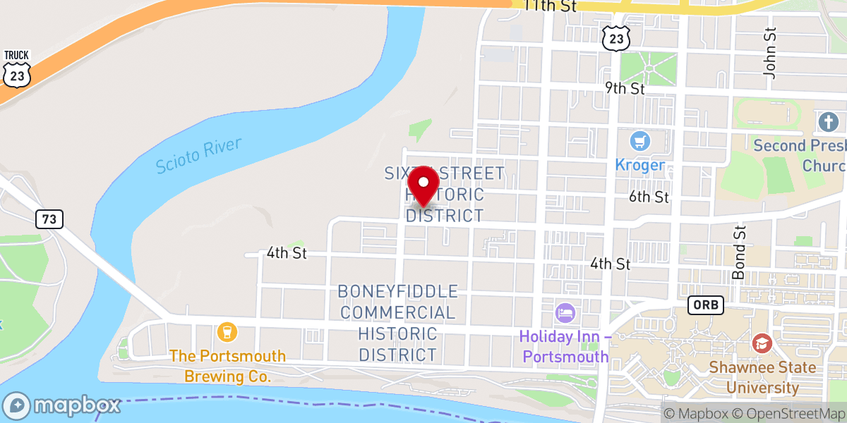 Map showing location of St Mary Rectory