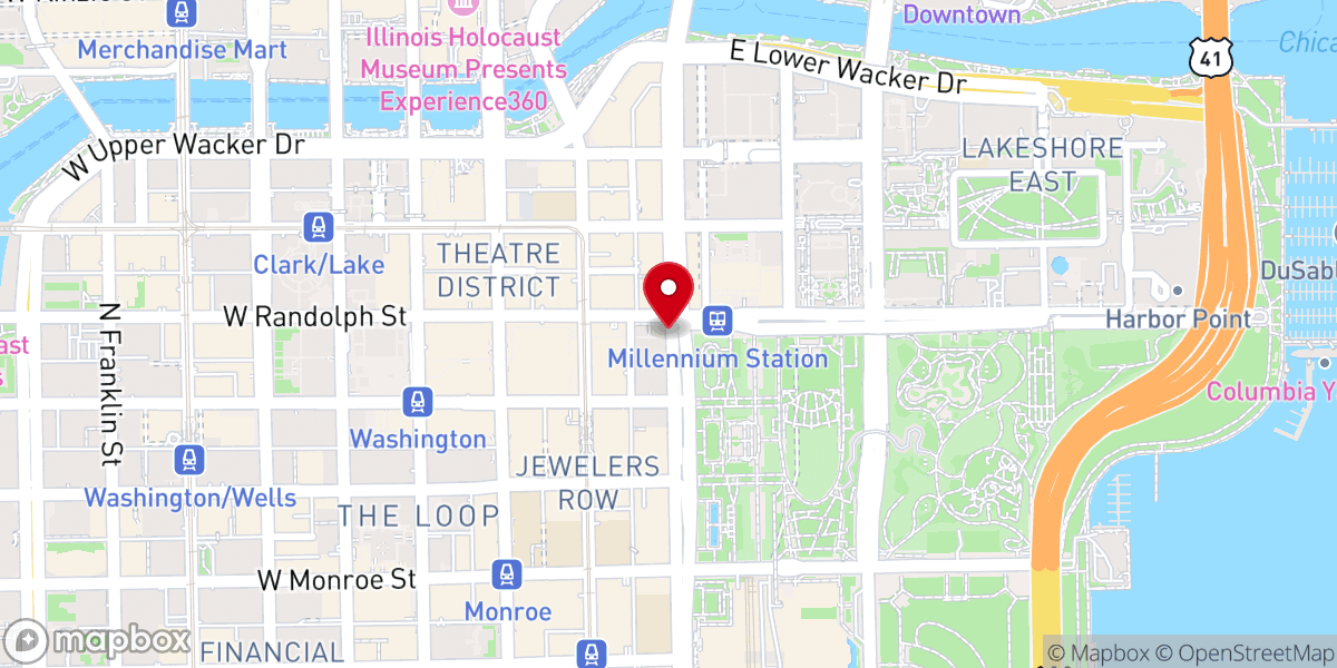 Map showing location of Millennium Station