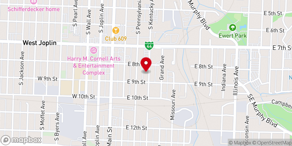 Map showing location of The Salvation Army Jasper Newton County