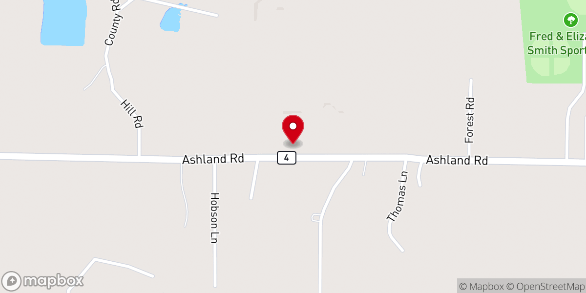 Map showing location of West Ripley Church