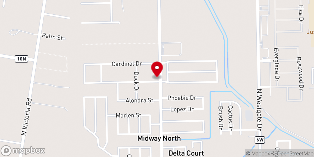 Map showing location of Iglesia Bautista Belen