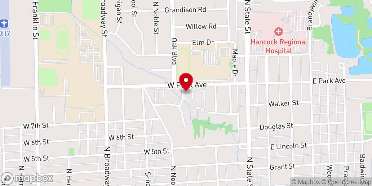 Map showing location of Venue On Park Ave.