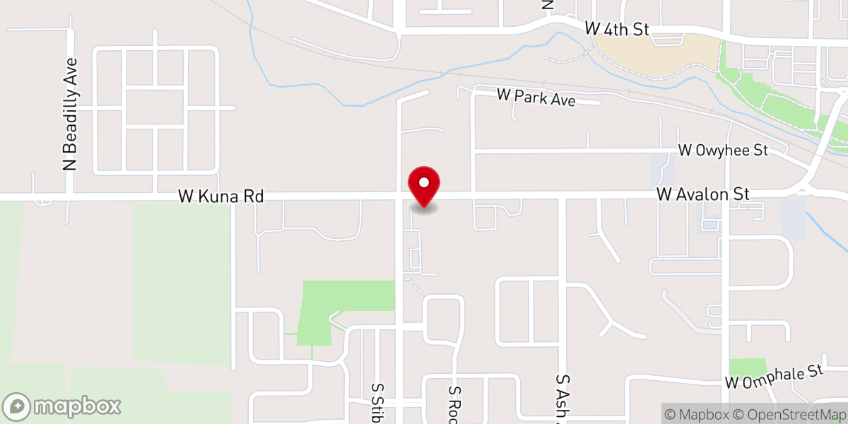 Map showing location of South Valley Baptist Church