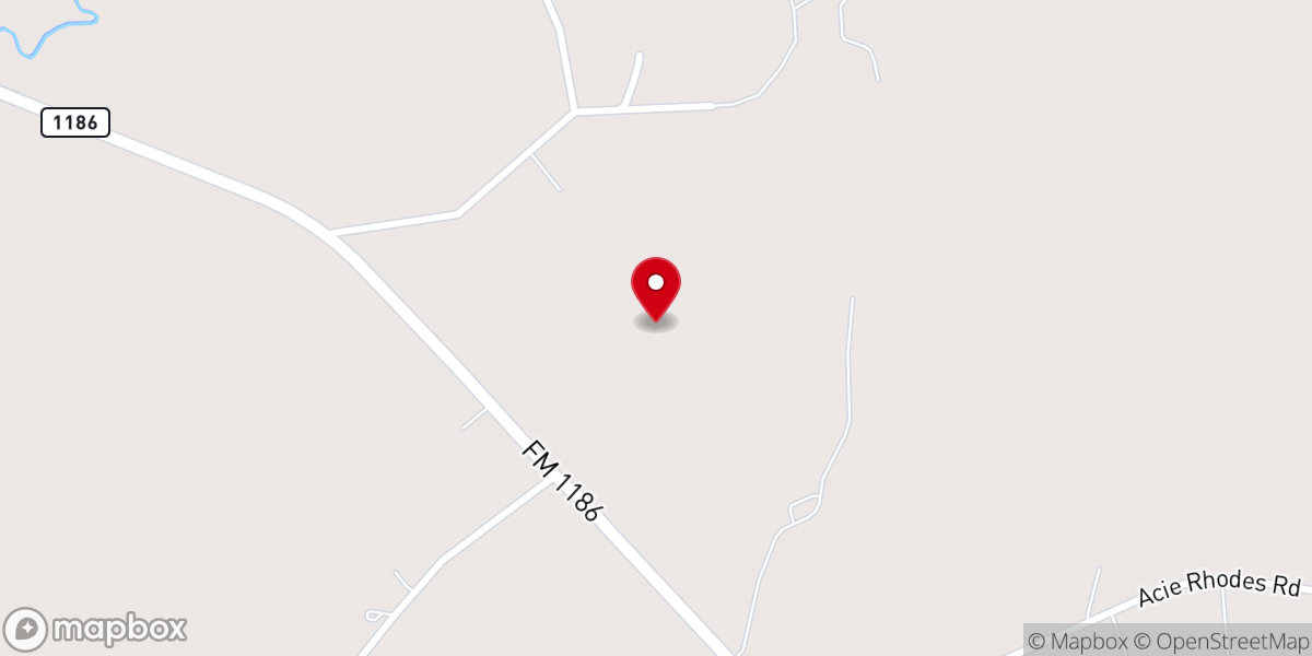 Map showing location of Sunny Grove Church