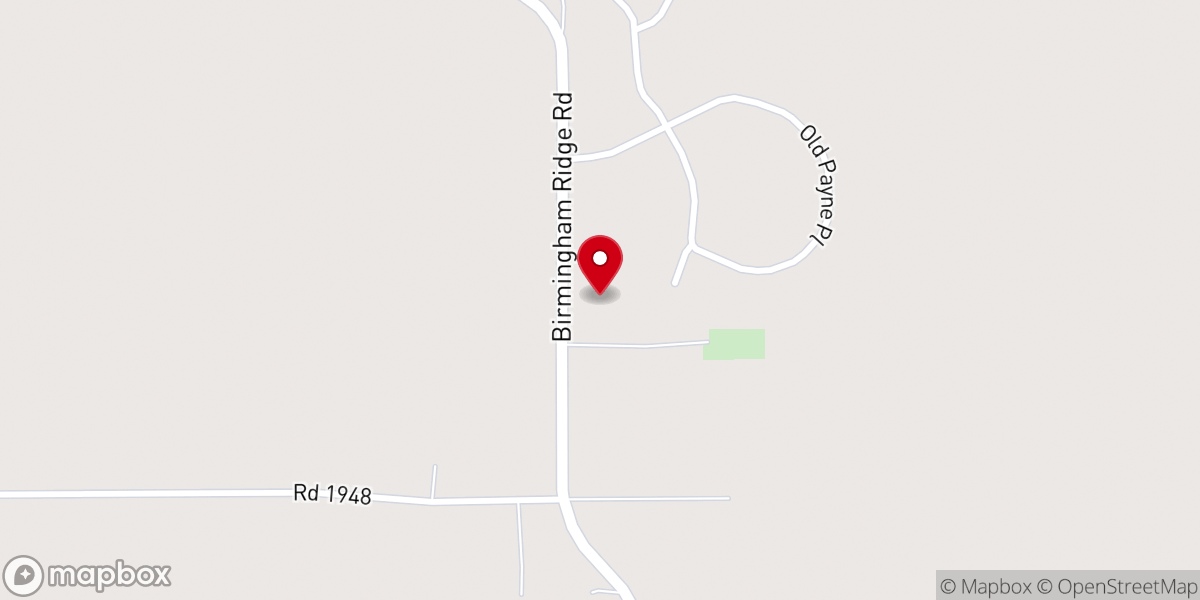 Map showing location of Mud Creek Church