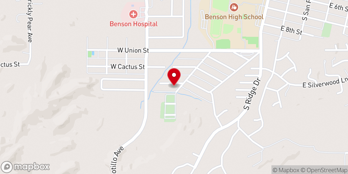 Map showing location of Grace Lutheran Church