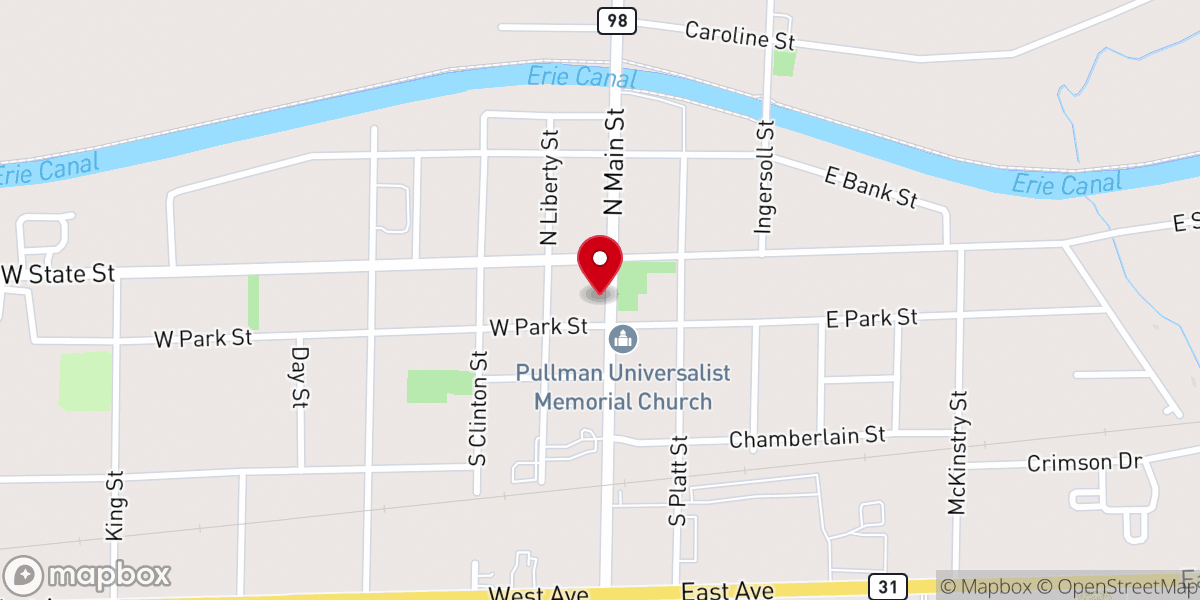 Map showing location of Christ Church Episcopal