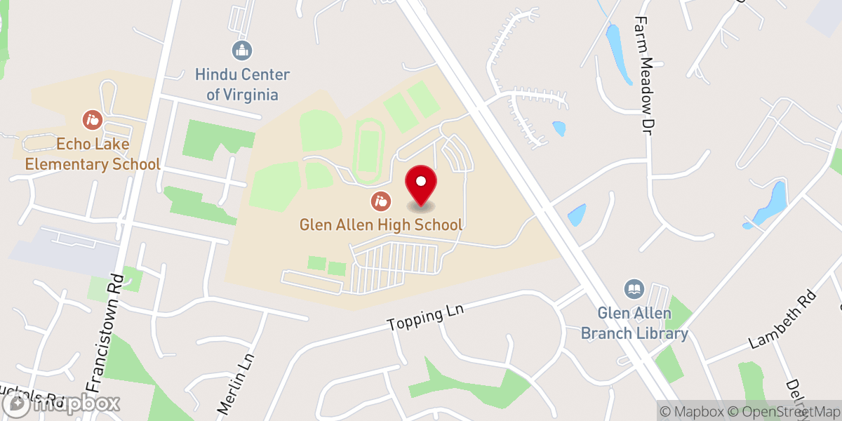 Map showing location of Lifepoint Church RVA Campus