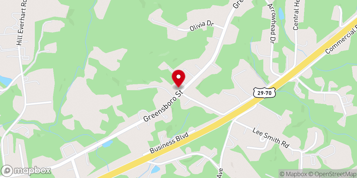 Map showing location of Church Vernon M