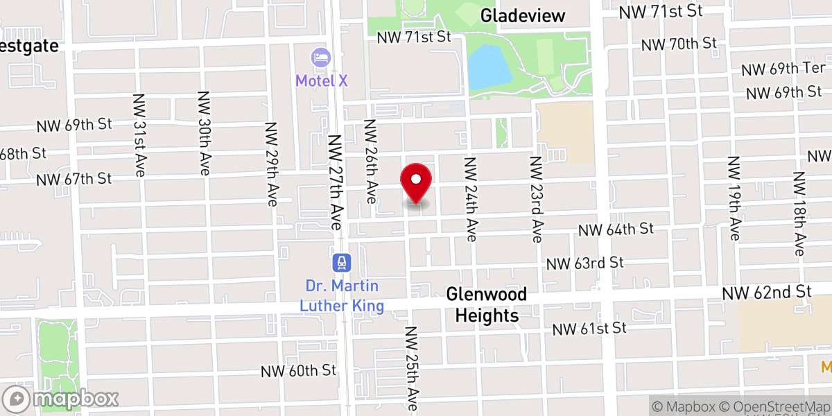 Map showing location of St Anne's African Orthodox Church