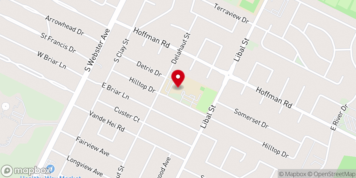 Map showing location of Resurrection Catholic Parish