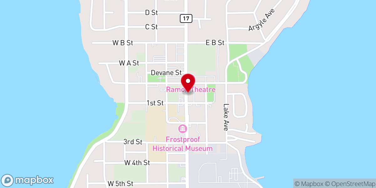 Map showing location of Frostproof Care Center