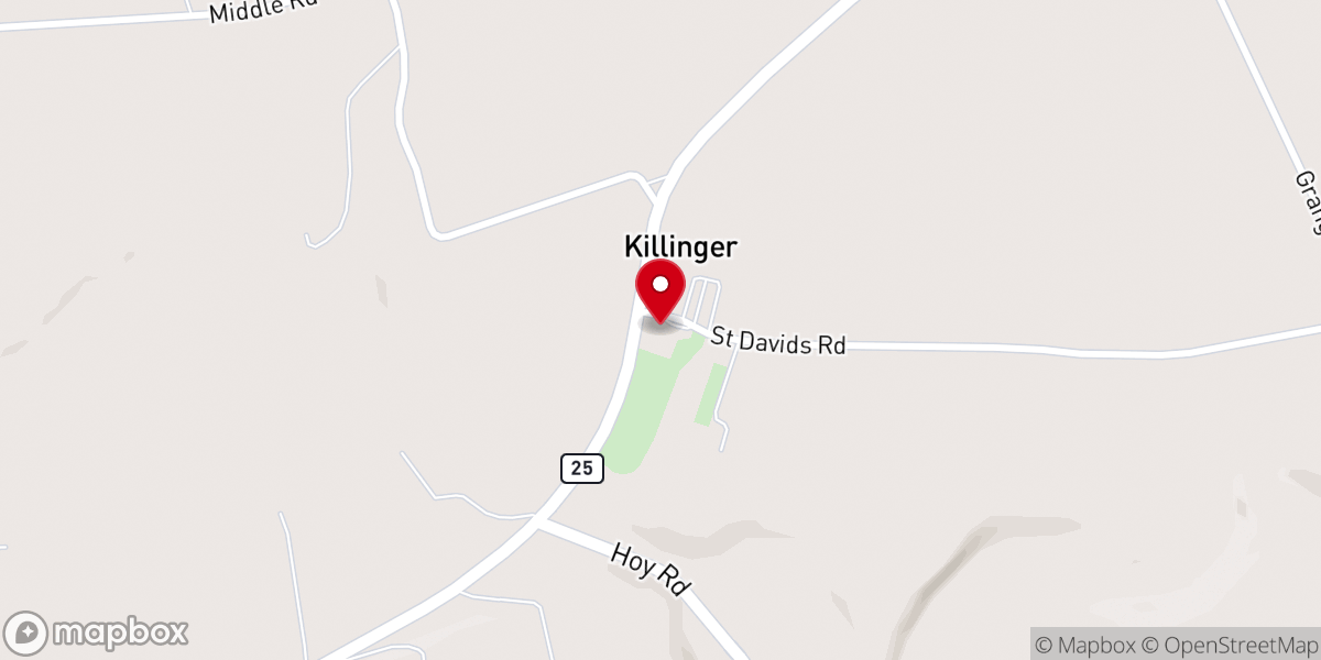 Map showing location of David's Community Bible Church