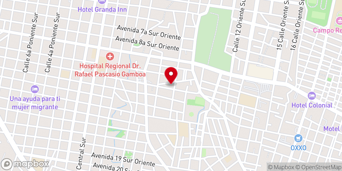 Map showing location of Iglesia Mexicana Del Evangelio De Cristo Penteco y obamastés A.R. Divino Salvador IMEC