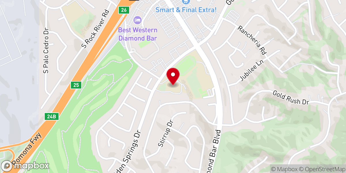 Map showing location of Mt. Calvary Lutheran Church and School