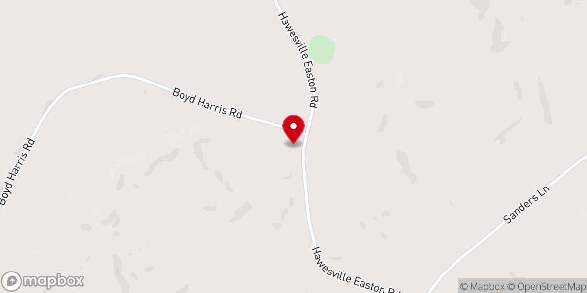 Map showing location of Boling Chapel U.M.C.