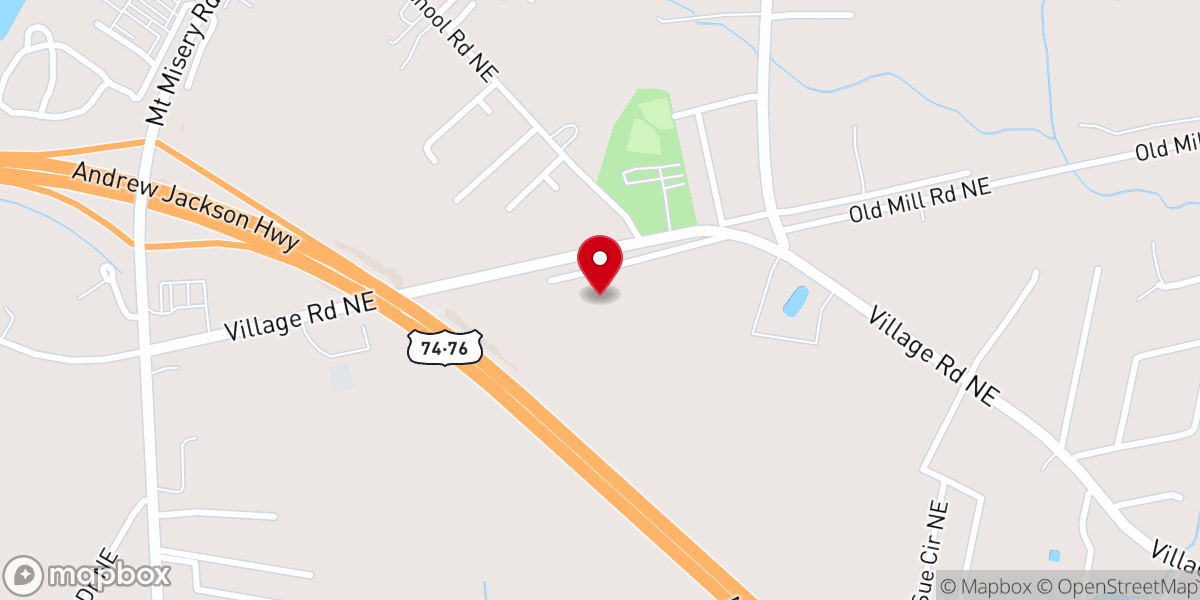 Map showing location of Faith Church