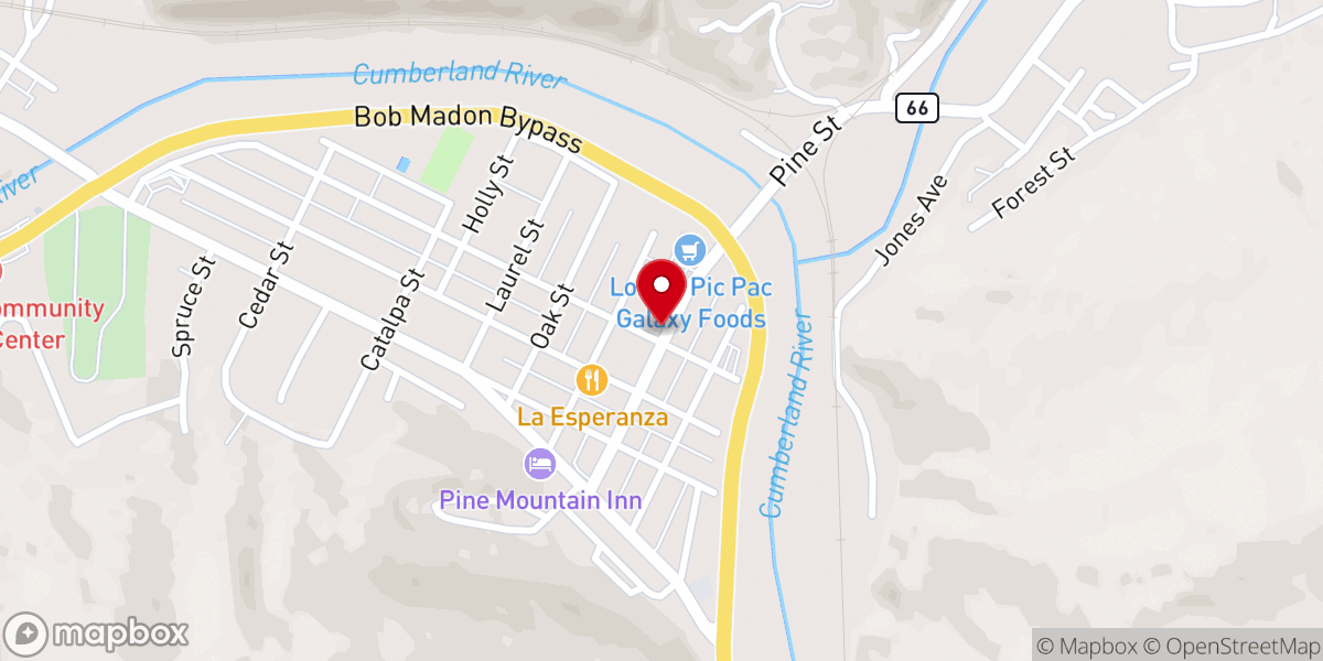 Map showing location of Harvest Time House of Prayer