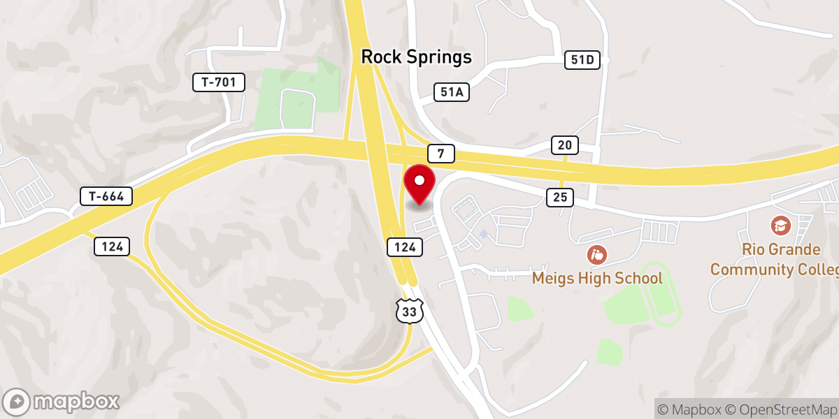 Map showing location of First Southern Baptist Church