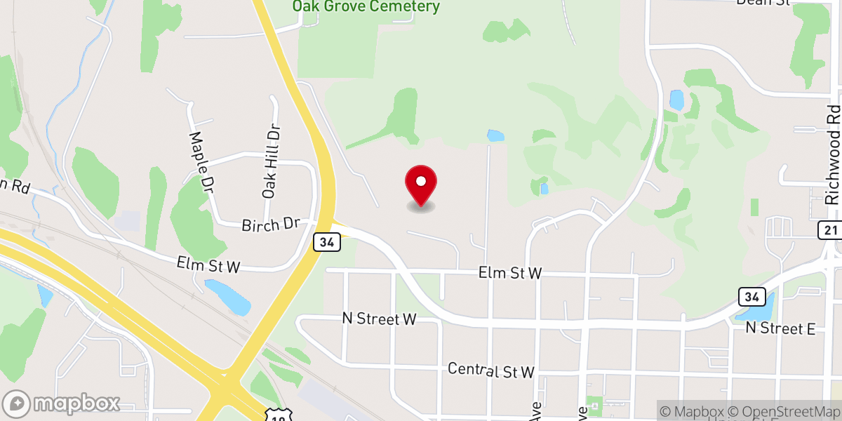 Map showing location of Community Alliance Church