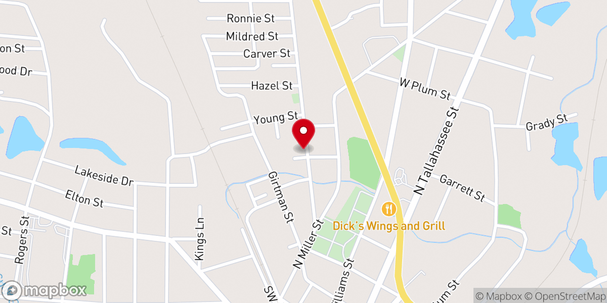 Map showing location of Hazlehurst First Seventh-Day Adventist Church
