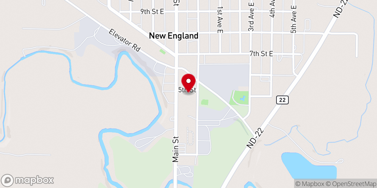 Map showing location of St Mary's Catholic Church