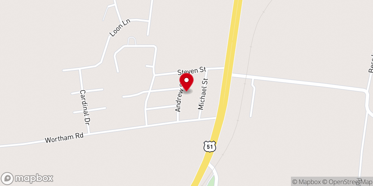 Map showing location of Plummers Grove Church