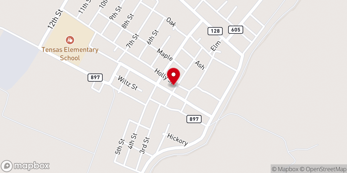 Map showing location of Tensas Parish Communications District (911)