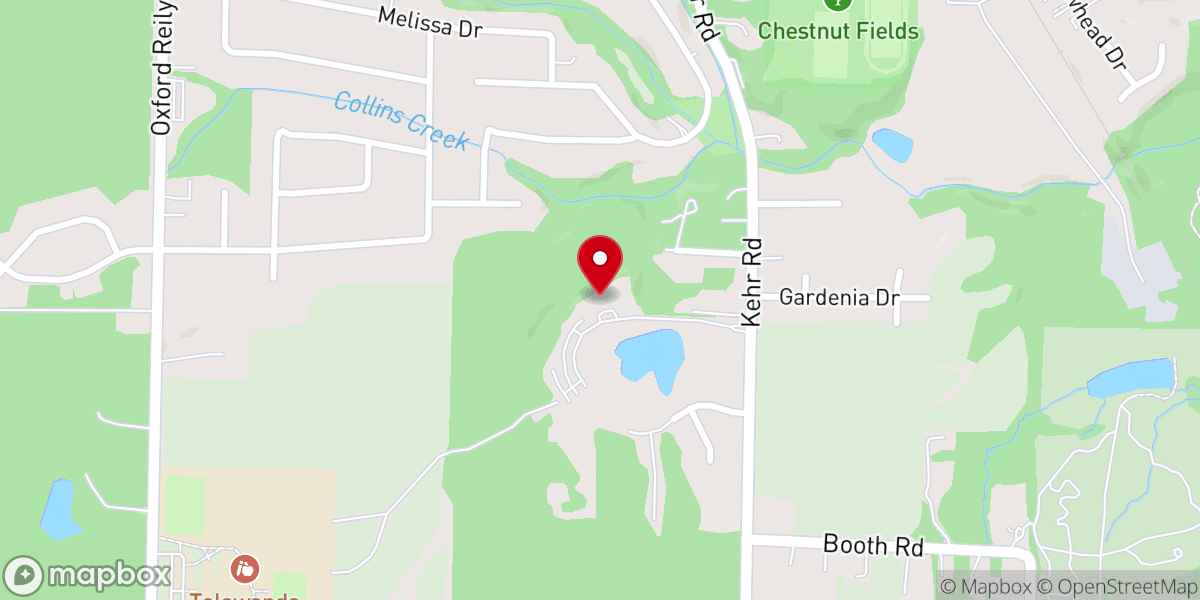 Map showing location of Cobblestone Community Church