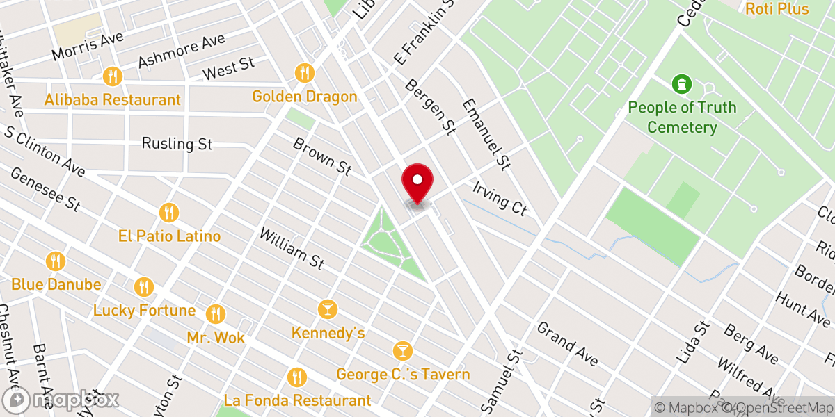 Map showing location of Living By Grace Fellowship