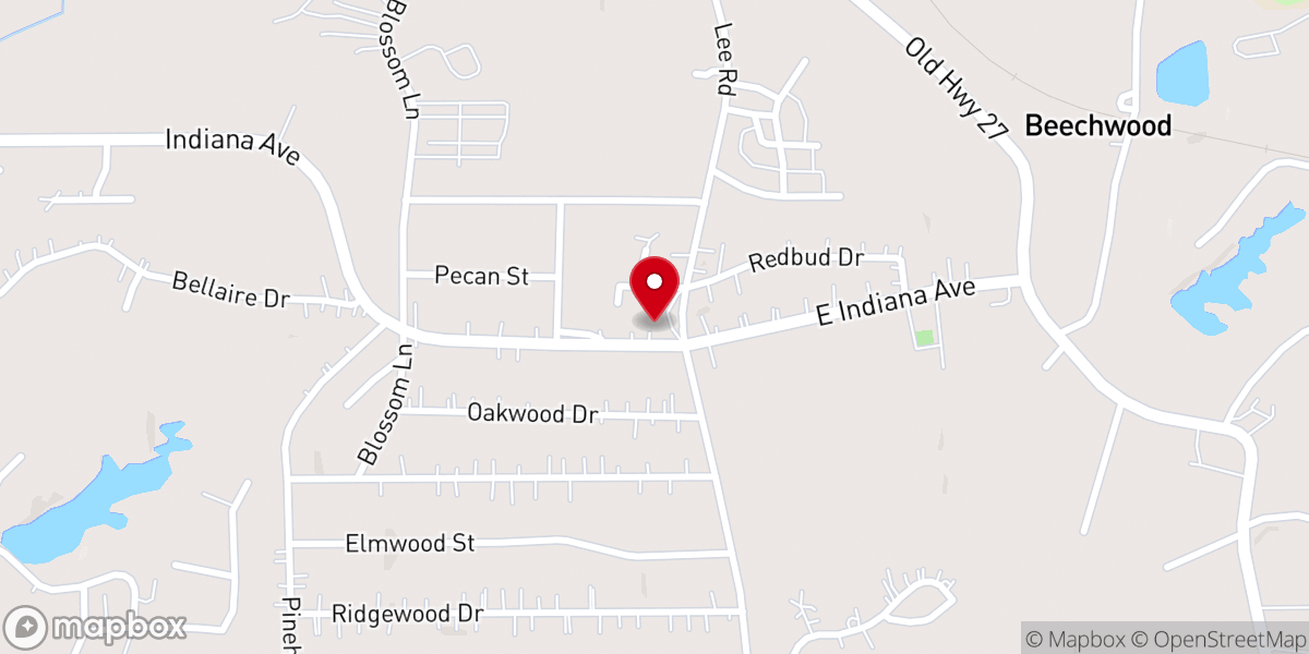 Map showing location of Vicksburg Seventh-day Adventist Church