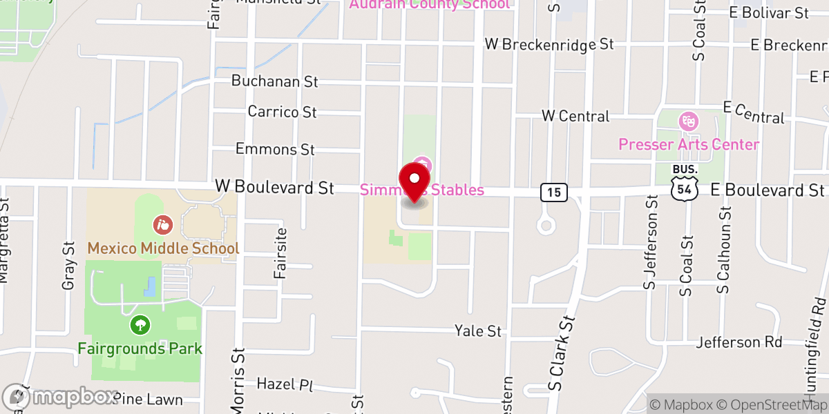 Map showing location of St Matthew's Episcopal Church