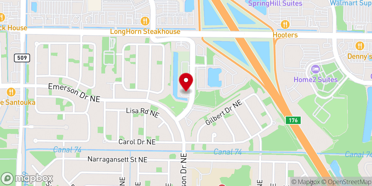 Map showing location of FuZion Church