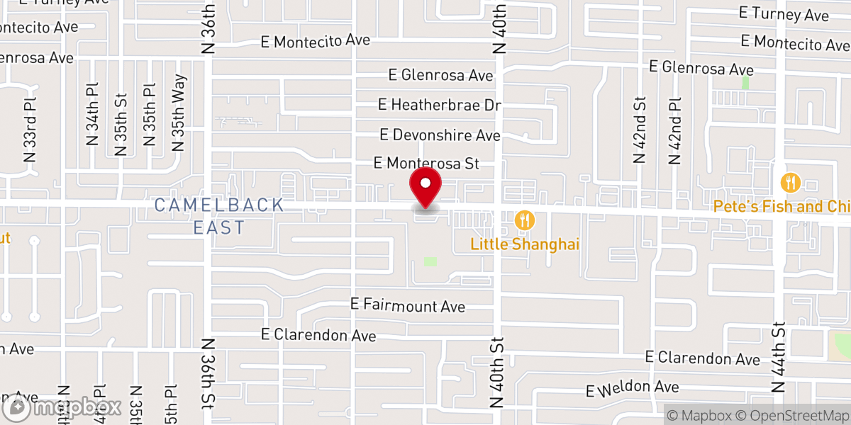 Map showing location of Christ Church Lutheran Church