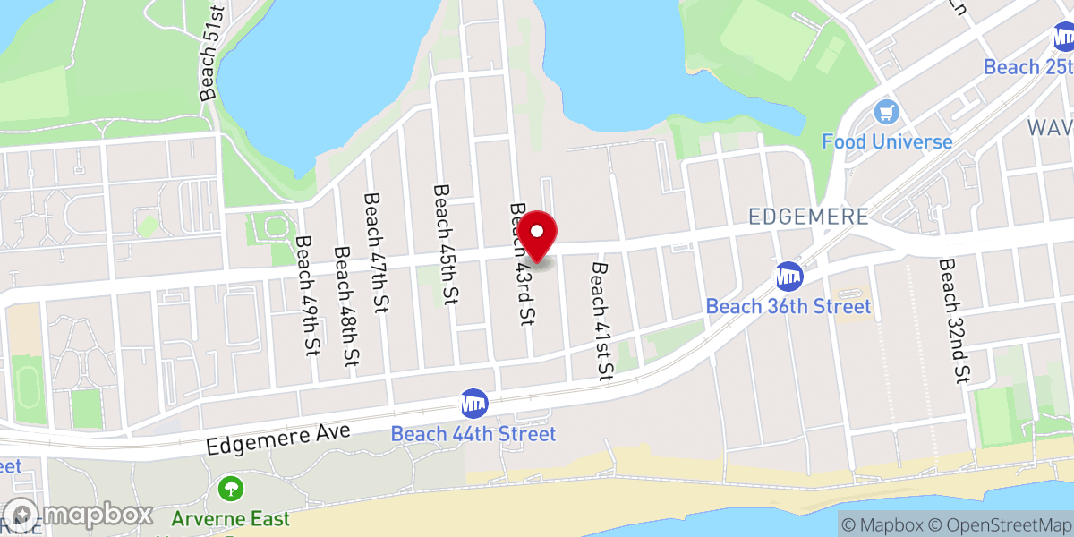 Map showing location of Full Gospel Tabernacle