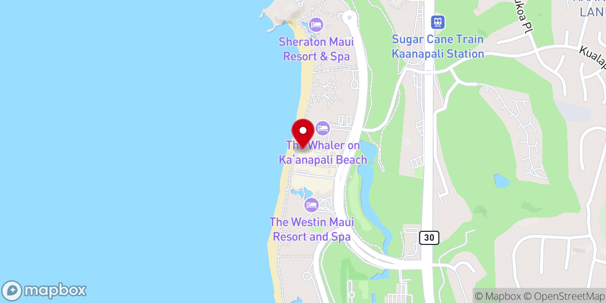 Map showing location of Kā‘anapali Beach Ministry